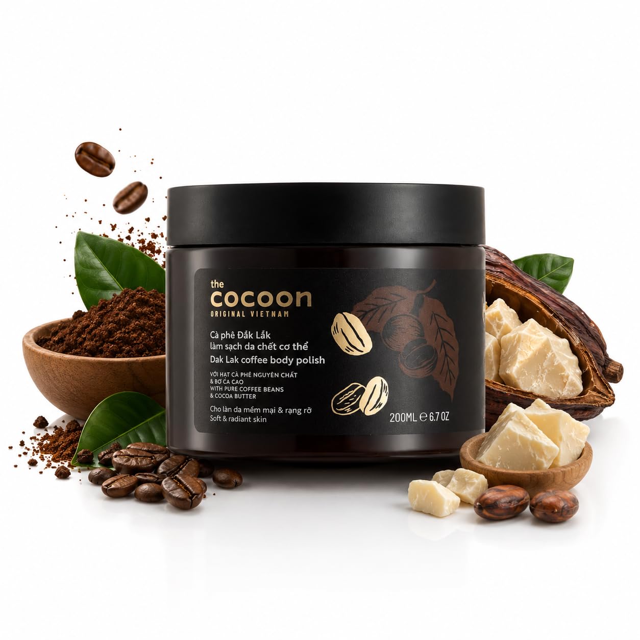 Amazon.com : Cocoon Dak Lak Coffee Body Scrub with Coconut & Shea